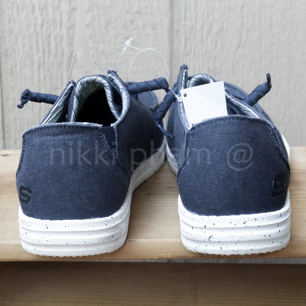 Skechers Men's Relaxed Fit Slip-On in blue navy - Picture 2 of 7